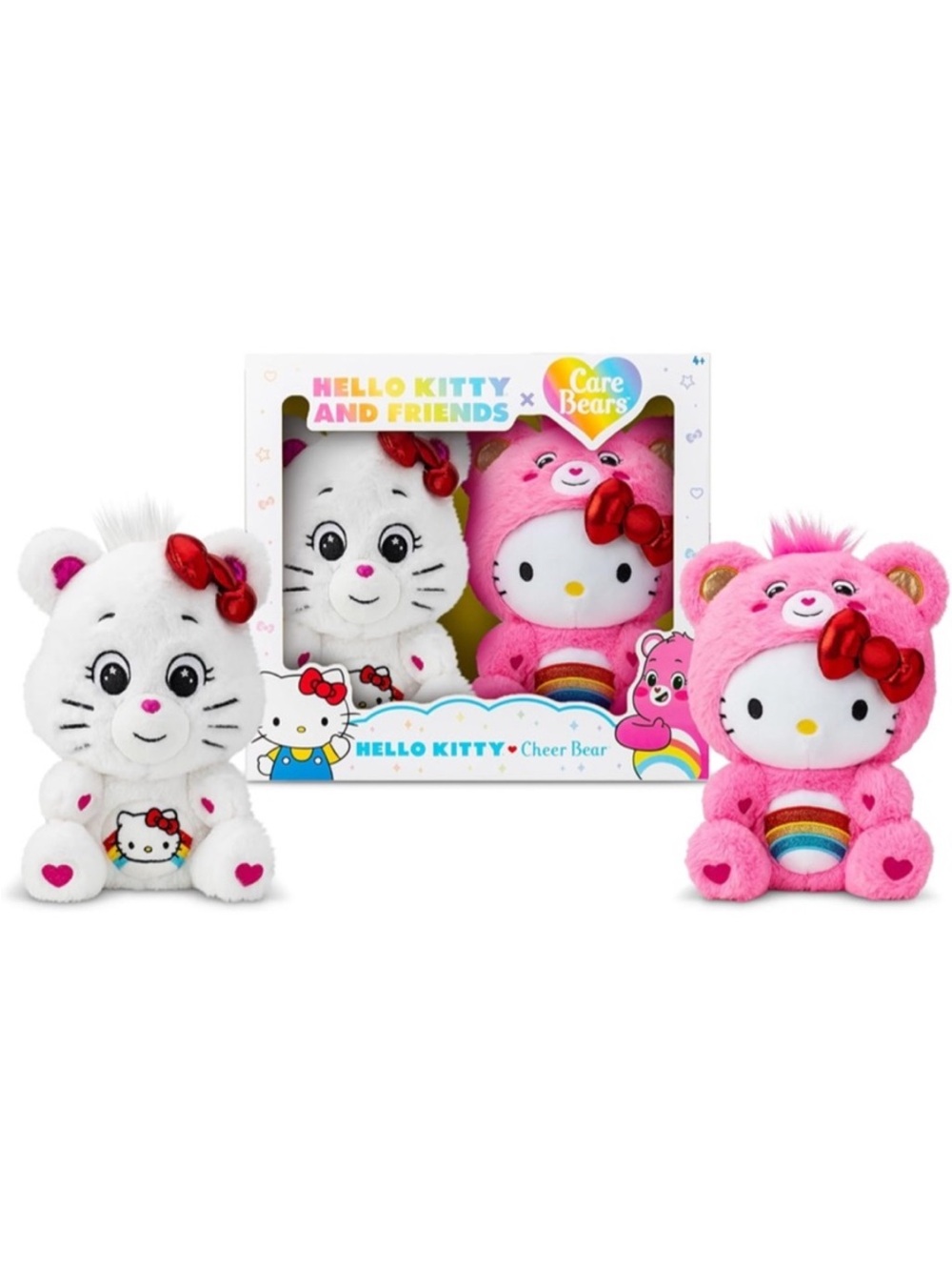 Hello Kitty & Friends Cheer Care Bear Plush Collection